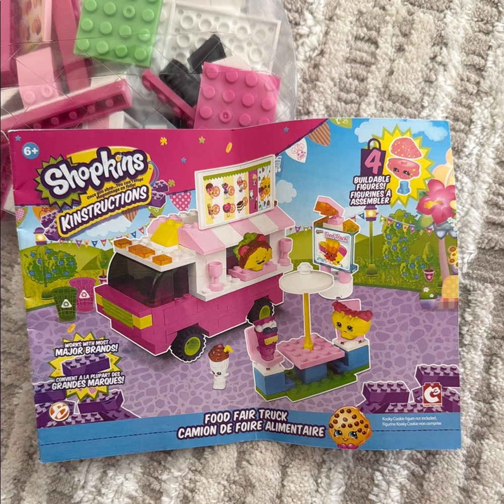 LEGO Shopkins Kinstructions Food Fair Truck Building Set - Pink and Green